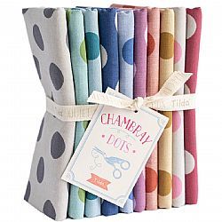 Η συλλογή ''Chambray Dots'' σε τεμάχια (Fat Quarters)