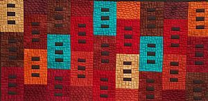 Urban vews, wall hanging