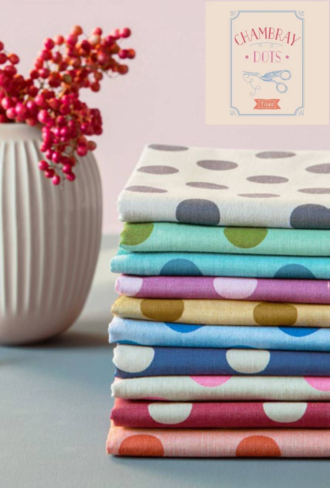 Tilda Chambray Dots